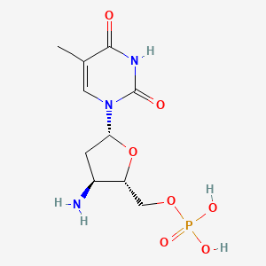 molecular formula C10H16N3O7P B1217864 3'-Deoxy-3'-aminothymidine monophosphate CAS No. 42214-32-4