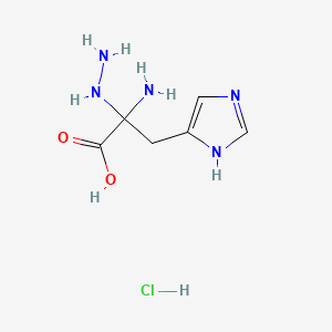 Histidine, alpha-hydrazino-, hydrochloride