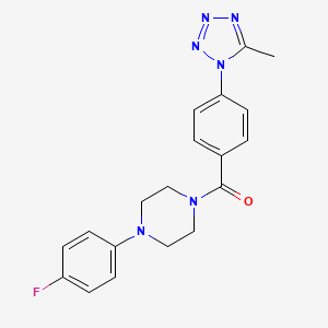 molecular formula C19H19FN6O B12178765 [4-(4-fluorophenyl)piperazin-1-yl][4-(5-methyl-1H-tetrazol-1-yl)phenyl]methanone 