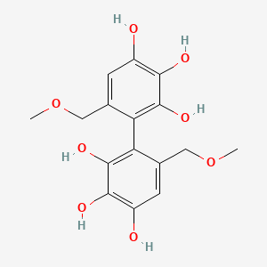 5-(Methoxymethyl)-4-[2,3,4-trihydroxy-6-(methoxymethyl)phenyl]benzene-1,2,3-triol