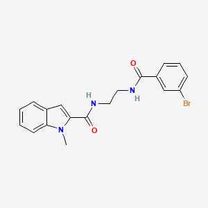 molecular formula C19H18BrN3O2 B12178870 N-(2-{[(3-bromophenyl)carbonyl]amino}ethyl)-1-methyl-1H-indole-2-carboxamide 