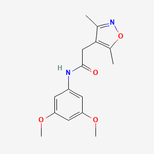 molecular formula C15H18N2O4 B12178892 N-(3,5-dimethoxyphenyl)-2-(3,5-dimethyl-1,2-oxazol-4-yl)acetamide 