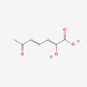 2-Hydroxy-6-oxo-2,4-heptadienoic acid