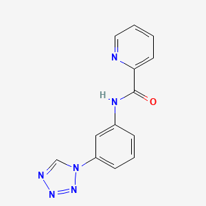 molecular formula C13H10N6O B12179025 N-[3-(1H-tetrazol-1-yl)phenyl]pyridine-2-carboxamide 