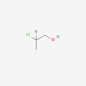 molecular formula C3H7ClO B1217905 2-Chloropropan-1-ol CAS No. 78-89-7