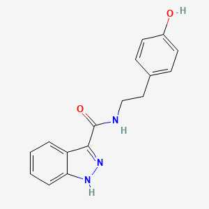 molecular formula C16H15N3O2 B12179054 N-[2-(4-hydroxyphenyl)ethyl]-2H-indazole-3-carboxamide 