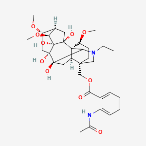 molecular formula C33H46N2O10 B1217925 Finaconitine CAS No. 81161-27-5