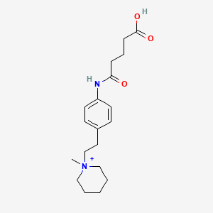 1-(2-{4-[(4-Carboxybutanoyl)amino]phenyl}ethyl)-1-methylpiperidinium