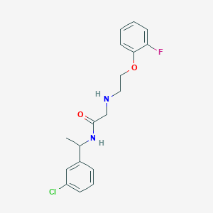 molecular formula C18H20ClFN2O2 B12179374 N-[(3-chlorophenyl)ethyl]-2-{[2-(2-fluorophenoxy)ethyl]amino}acetamide 