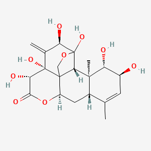 1,2,11,12,14,15-Hexahydroxy-11,20-epoxypicrasa-3,13(21)-dien-16-one