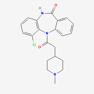 1-chloro-11-[2-(1-methylpiperidin-4-yl)acetyl]-5H-benzo[b][1,4]benzodiazepin-6-one