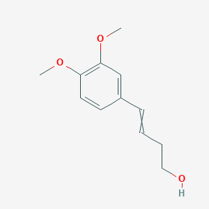 molecular formula C12H16O3 B1217941 4-(3,4-Dimethoxyphenyl)but-3-en-1-ol 