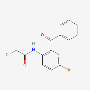molecular formula C15H11BrClNO2 B1217942 Bromoacetamide-2-chloro-5-benzophenone CAS No. 70890-58-3