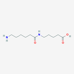 molecular formula C11H22N2O3 B1217943 5-(6-Aminohexanamido)valeric acid CAS No. 95913-74-9