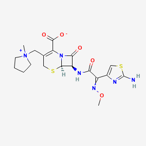 molecular formula C19H24N6O5S2 B1217946 Cefepime,(S) 