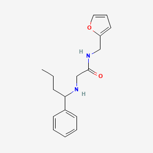 molecular formula C17H22N2O2 B12179480 N-(2-furylmethyl)-2-[(phenylbutyl)amino]acetamide 