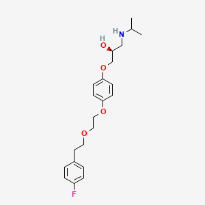 molecular formula C22H30FNO4 B1217951 Flusoxolol CAS No. 84057-96-5