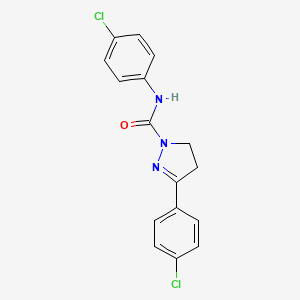 3-(4-Chlorophenyl)-1-(4-chlorophenylcarbamoyl)-2-pyrazoline