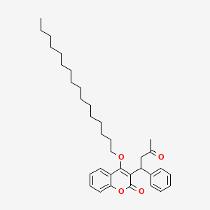 4-Hexadecoxy-3-(3-oxo-1-phenylbutyl)chromen-2-one