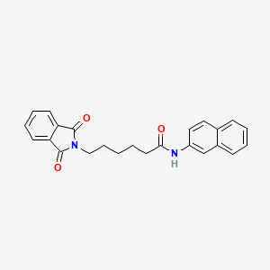 molecular formula C24H22N2O3 B12179735 2H-Isoindole-2-hexanamide, 1,3-dihydro-N-2-naphthalenyl-1,3-dioxo- CAS No. 59472-20-7