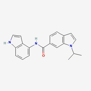 molecular formula C20H19N3O B12179785 N-(1H-indol-4-yl)-1-(propan-2-yl)-1H-indole-6-carboxamide 