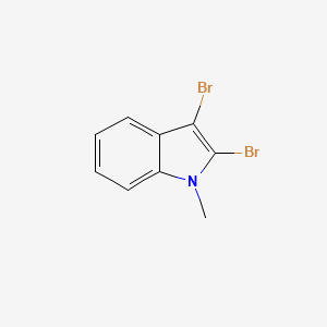 molecular formula C9H7Br2N B1217981 2,3-Dibromo-1-methyl-1H-indole CAS No. 128746-62-3