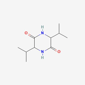 molecular formula C10H18N2O2 B1217982 Valylvaline anhydride CAS No. 5625-44-5