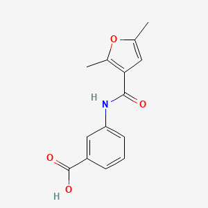 molecular formula C14H13NO4 B1217984 3-[(2,5-Dimethyl-furan-3-carbonyl)-amino]-benzoic acid CAS No. 346579-89-3