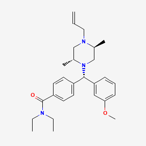 4-[(S)-((2R,5S)-4-Allyl-2,5-dimethyl-piperazin-1-yl)-(3-methoxy-phenyl)-methyl]-N,N-diethyl-benzamide