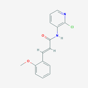 molecular formula C15H13ClN2O2 B1217988 (E)-N-(2-chloropyridin-3-yl)-3-(2-methoxyphenyl)prop-2-enamide 
