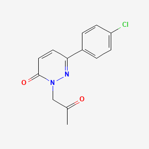 molecular formula C13H11ClN2O2 B12179889 6-(4-chlorophenyl)-2-(2-oxopropyl)pyridazin-3(2H)-one 