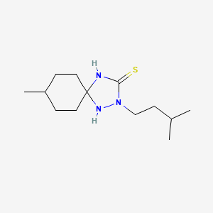 8-Methyl-2-(3-methylbutyl)-1,2,4-triazaspiro[4.5]decane-3-thione
