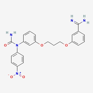 3-(3-(4-Nitrophenylureido)phenoxypropoxy)benzamidine