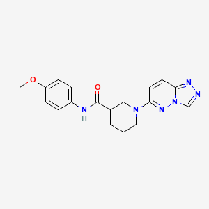 molecular formula C18H20N6O2 B12180116 N-(4-methoxyphenyl)-1-([1,2,4]triazolo[4,3-b]pyridazin-6-yl)piperidine-3-carboxamide 