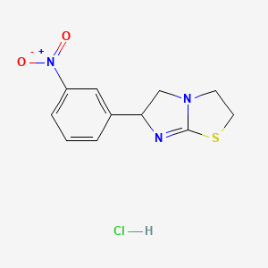 molecular formula C11H12ClN3O2S B1218013 Nitramisole hydrochloride CAS No. 56689-44-2