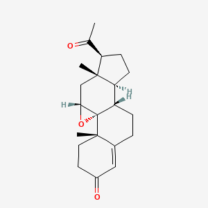 molecular formula C21H28O3 B1218019 9,11alpha-Epoxypregn-4-ene-3,20-dione 