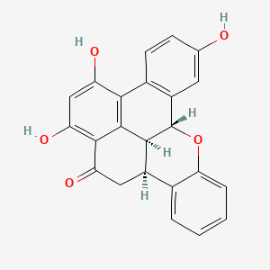 molecular formula C23H16O5 B1218024 Ohioensin-A CAS No. 121353-47-7