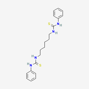molecular formula C20H26N4S2 B12180401 1-Phenyl-3-{6-[(phenylcarbamothioyl)amino]hexyl}thiourea 