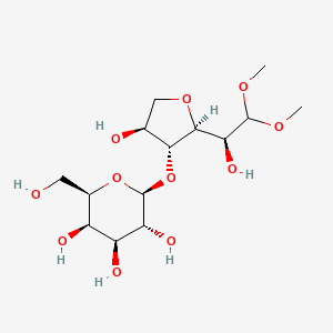 molecular formula C14H26O11 B1218046 4-O-Galactopyranosyl-3,6-anhydrogalactose dimethylacetal CAS No. 20379-41-3