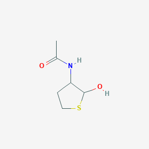 molecular formula C6H11NO2S B1218050 3-Acetamido-2-hydroxytetrahydrothiophene CAS No. 72826-34-7