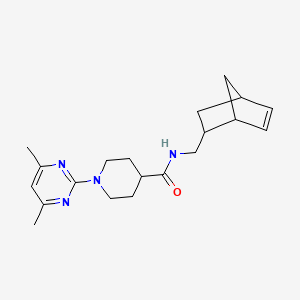 molecular formula C20H28N4O B12180535 N-(bicyclo[2.2.1]hept-5-en-2-ylmethyl)-1-(4,6-dimethylpyrimidin-2-yl)piperidine-4-carboxamide 