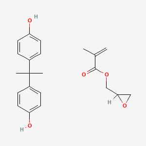 molecular formula C22H26O5 B1218075 Oxiranylmethyl 2-methyl-2-propenoate polymer with 4,4'-(1-methylethylidene)bis(phenol) 
