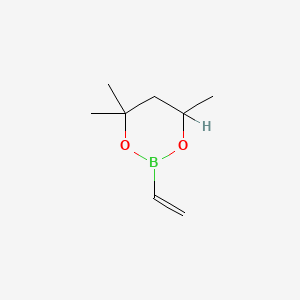 molecular formula C8H15BO2 B1218076 4,4,6-Trimethyl-2-vinyl-1,3,2-dioxaborinane CAS No. 4627-10-5