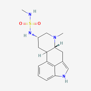 molecular formula C16H22N4O2S B1218088 6-Methyl-8 alpha-N-methylsulfamoylaminoergoline CAS No. 88374-72-5