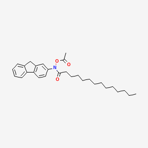 molecular formula C29H39NO3 B1218092 N-Acetoxy-N-myristoyl-2-aminofluorene CAS No. 63224-45-3