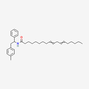 molecular formula C33H47NO B1218096 N-[2-(4-methylphenyl)-1-phenylethyl]octadeca-9,12-dienamide 