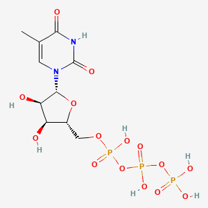 molecular formula C10H17N2O15P3 B1218099 5-Methyluridine 5'-(tetrahydrogen triphosphate) 