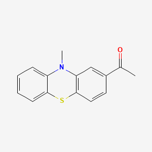 molecular formula C15H13NOS B1218104 1-(10-Methyl-10H-phenothiazin-2-yl)ethan-1-one CAS No. 25324-52-1