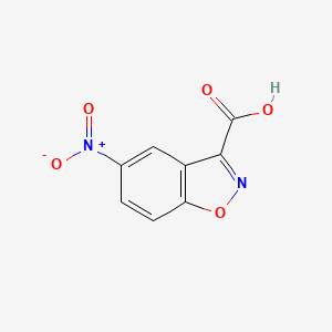 molecular formula C8H4N2O5 B1218111 5-Nitro-3-carboxybenzisoxazole CAS No. 28691-51-2