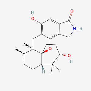 molecular formula C23H31NO4 B1218126 Stachyflin 